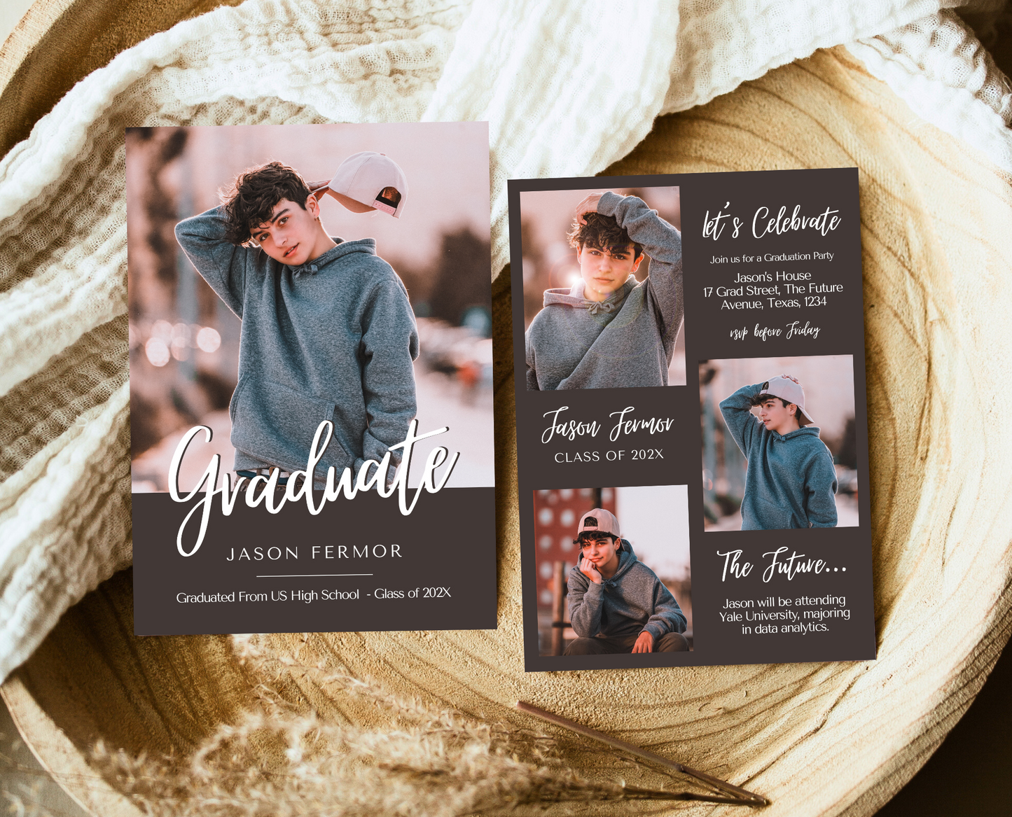 Editable Modern Graduation Invitation, Graduation Party Invite, Graduation Minimalist Invitation, Graduation Party, Instant Download, GP01