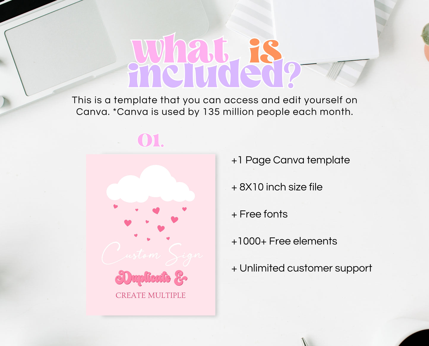 Editable Valentine Baby Shower Custom Sign, Showered With Love Baby Shower Sign, Pink Cloud Hearts Baby Shower Custom Sign, Download, VDC11
