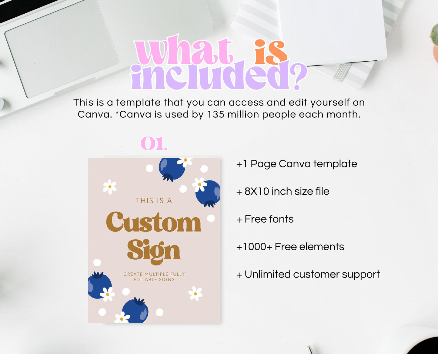 Editable Blueberry Birthday Custom Sign, Retro Blueberry Birthday Girl Decor, Printable Boho Blueberry Birthday Custom Banner, Gold, GBP03