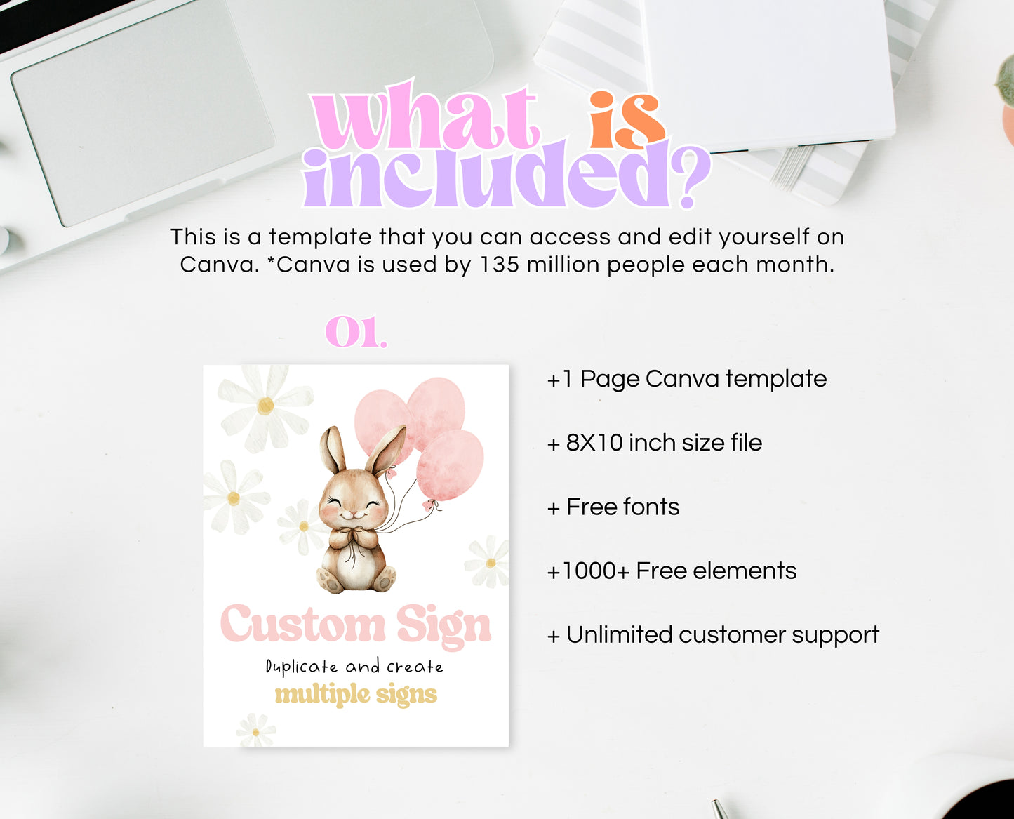 Editable Bunny Birthday Custom Sign, Rabbit Birthday Party, Hop On Over Bunny Birthday Sign, Spring Birthday, Rabbit Custom Banner, EPC06