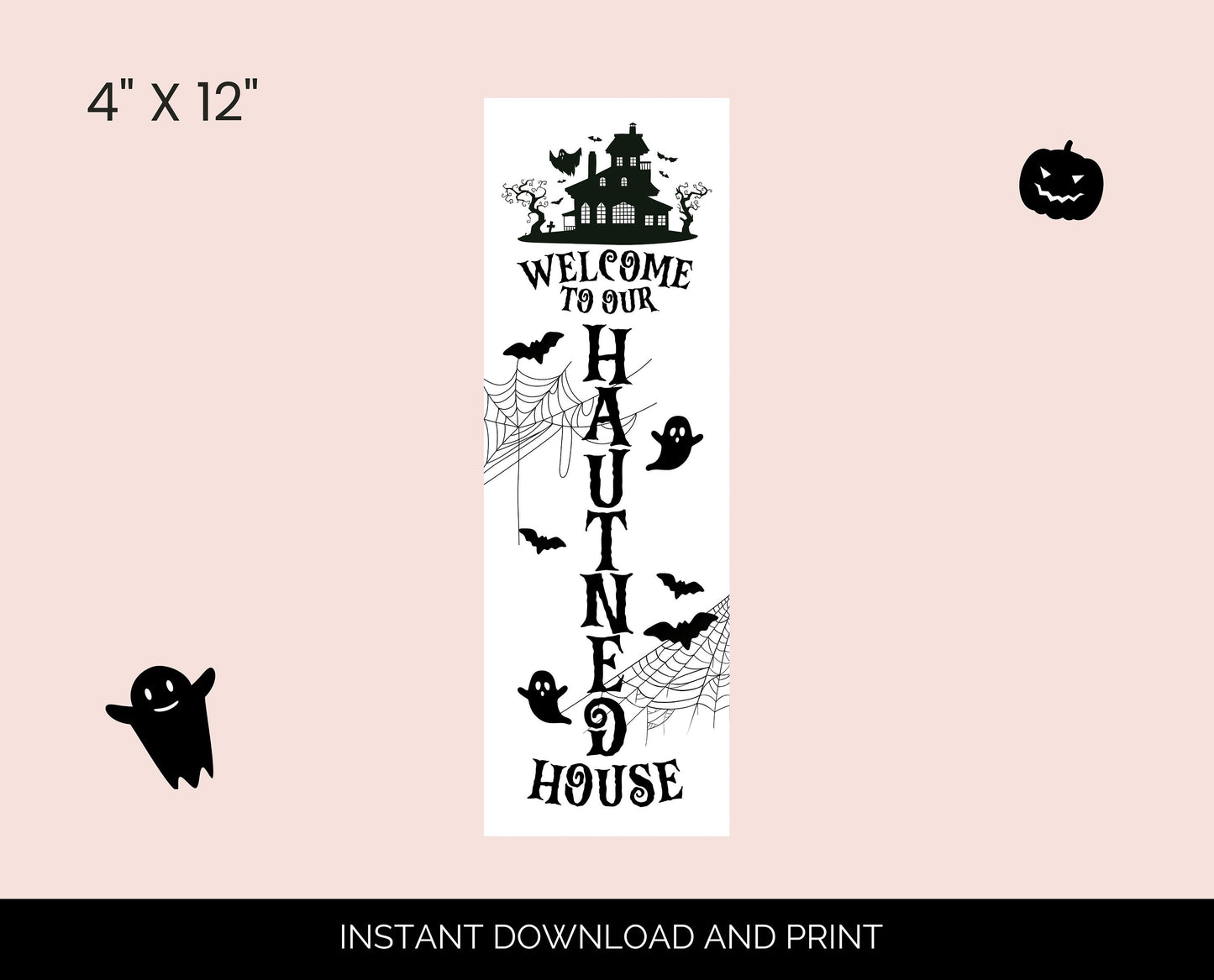 Printable Halloween Porch Sign Bundle, Halloween Trick Or Treat Sign, Halloween Porch Decorations, Halloween Witch Sign, Ready To Print