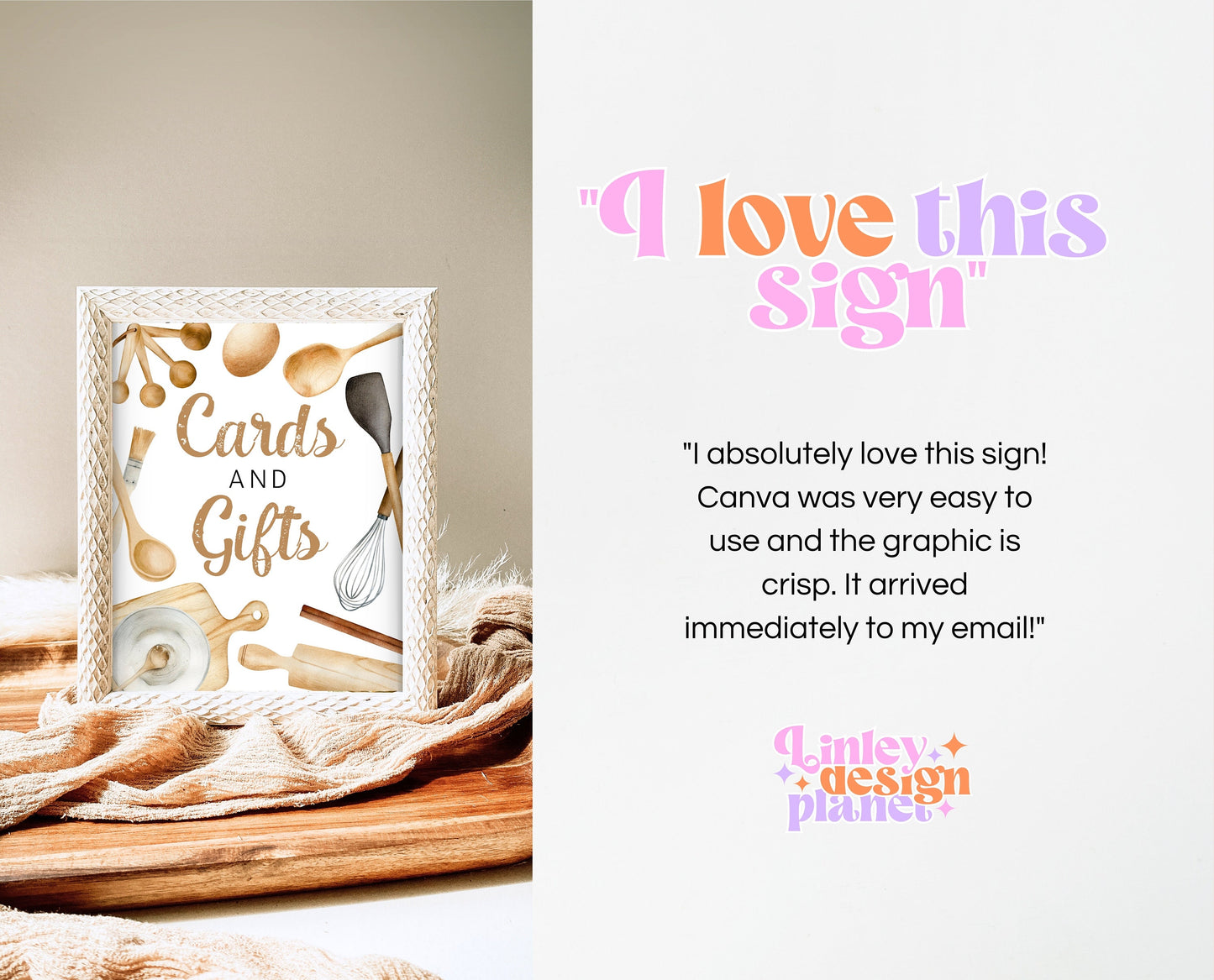 Cards And Gifts Baking Birthday Sign, Chef Birthday Signs, Neutral Bakery Birthday Decor, Cooking Birthday Signs