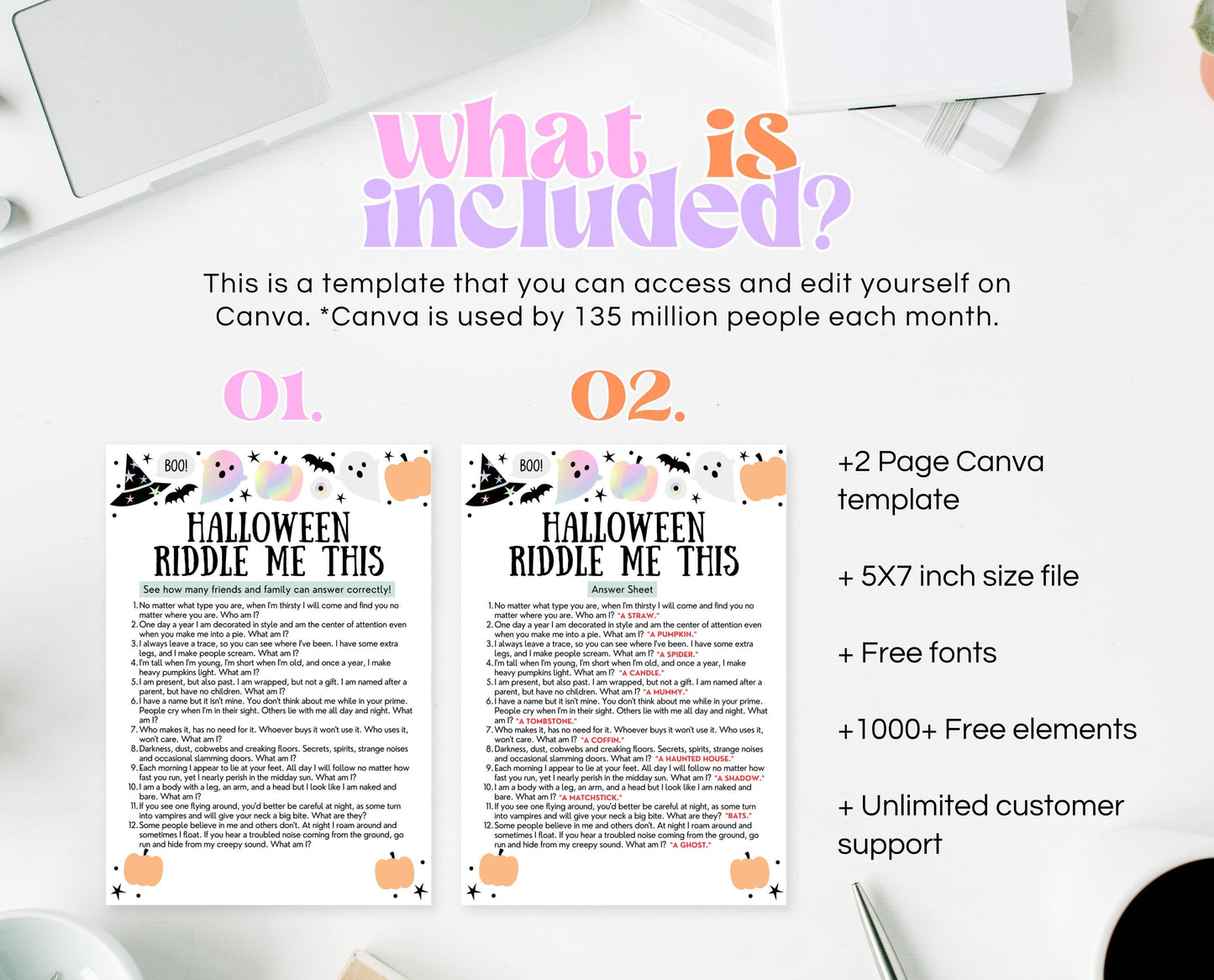 Halloween Riddle Me This Game Template, Halloween Riddle, Halloween Party Game, Halloween Fun Games, Printable Halloween Family Party Game