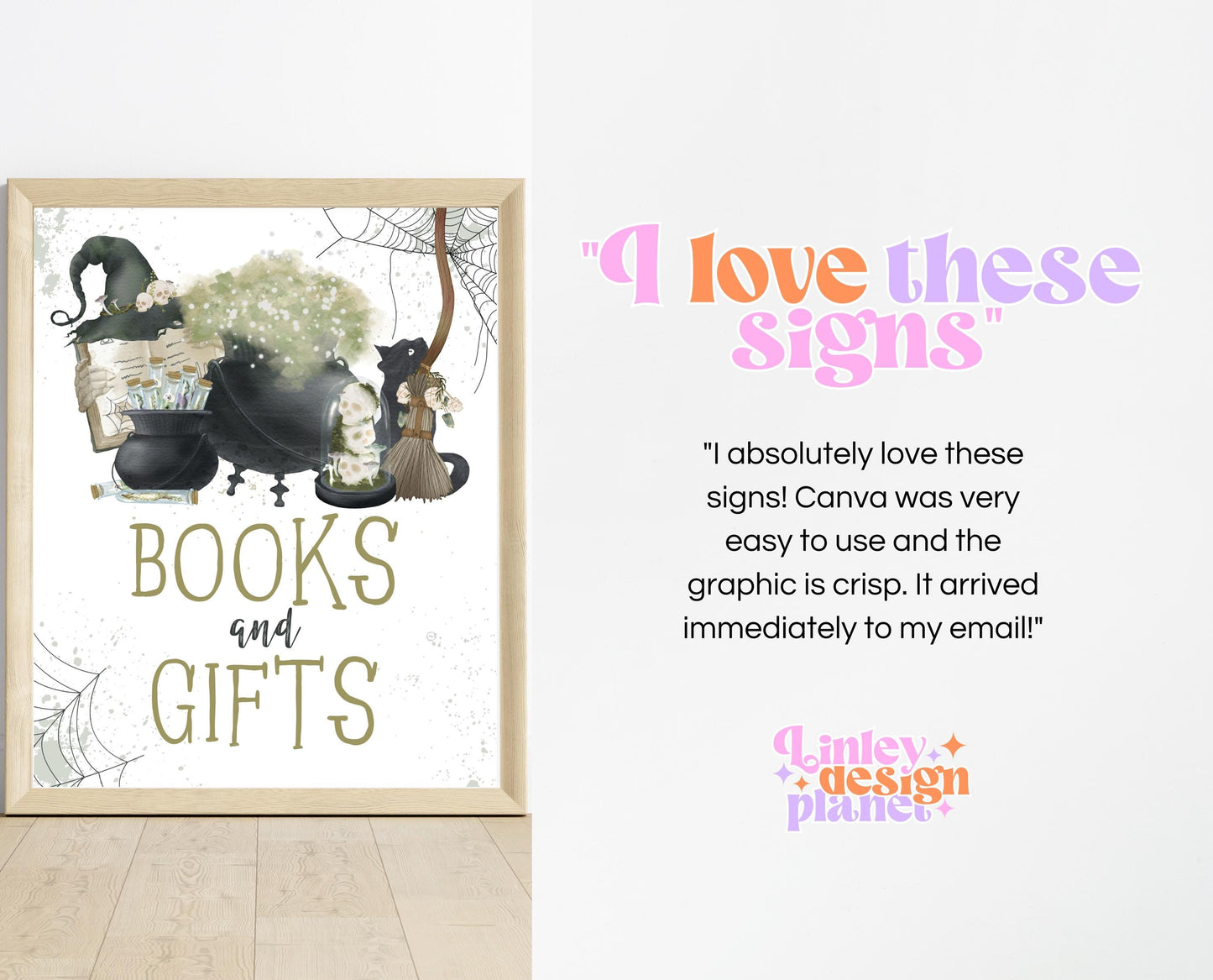 Editable A Baby Is Brewing Halloween Baby Shower Sign Bundle, Halloween Baby Shower Sign Set, Printable Halloween Sign, Halloween, HBSC05
