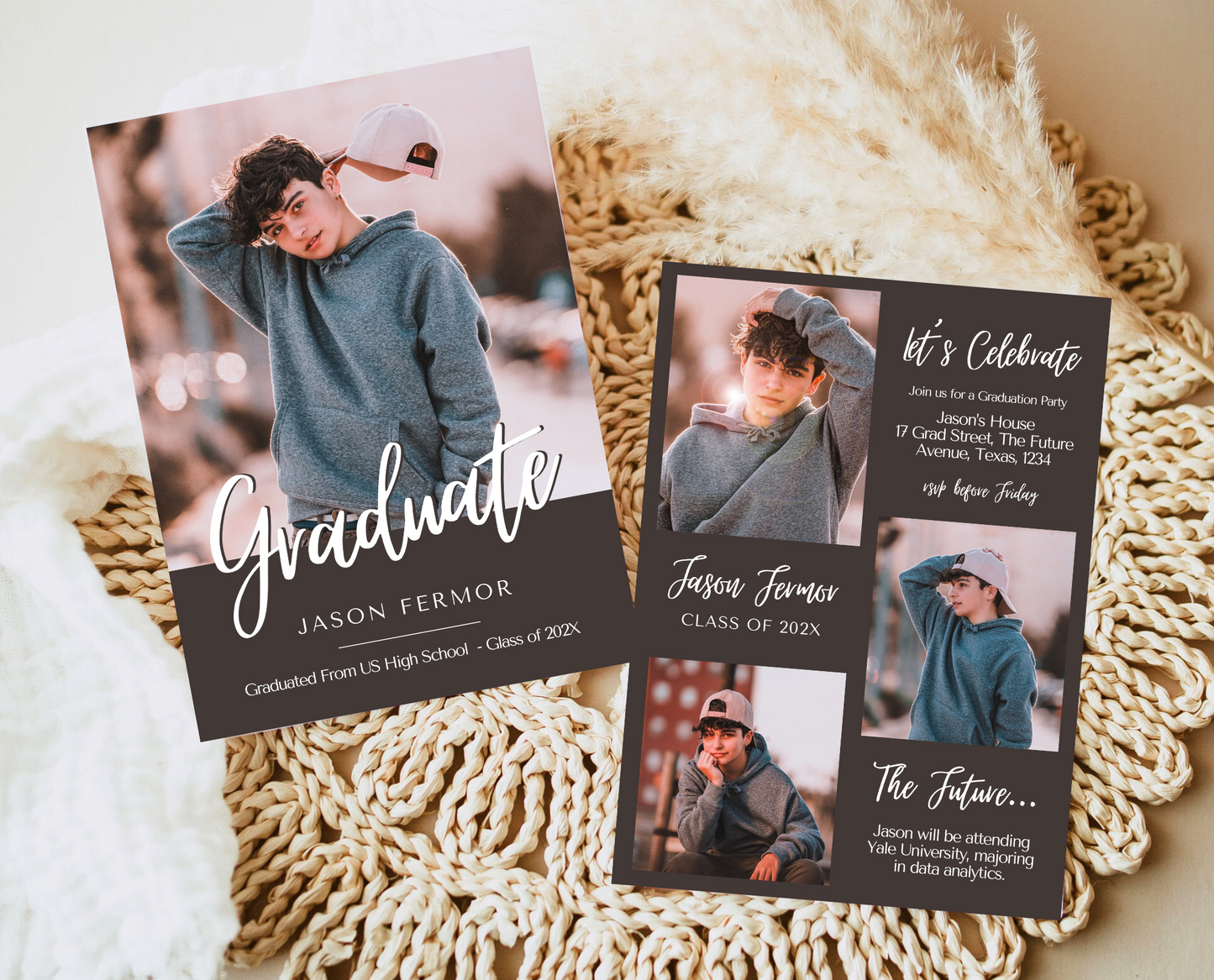 Editable Modern Graduation Invitation, Graduation Party Invite, Graduation Minimalist Invitation, Graduation Party, Instant Download, GP01
