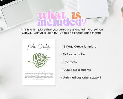 Editable Resurrection Study Cards, Printable Easter Story Cards, LDS Easter Advent Cards, First Easter Scripture, Holy Week Cards, EPC17