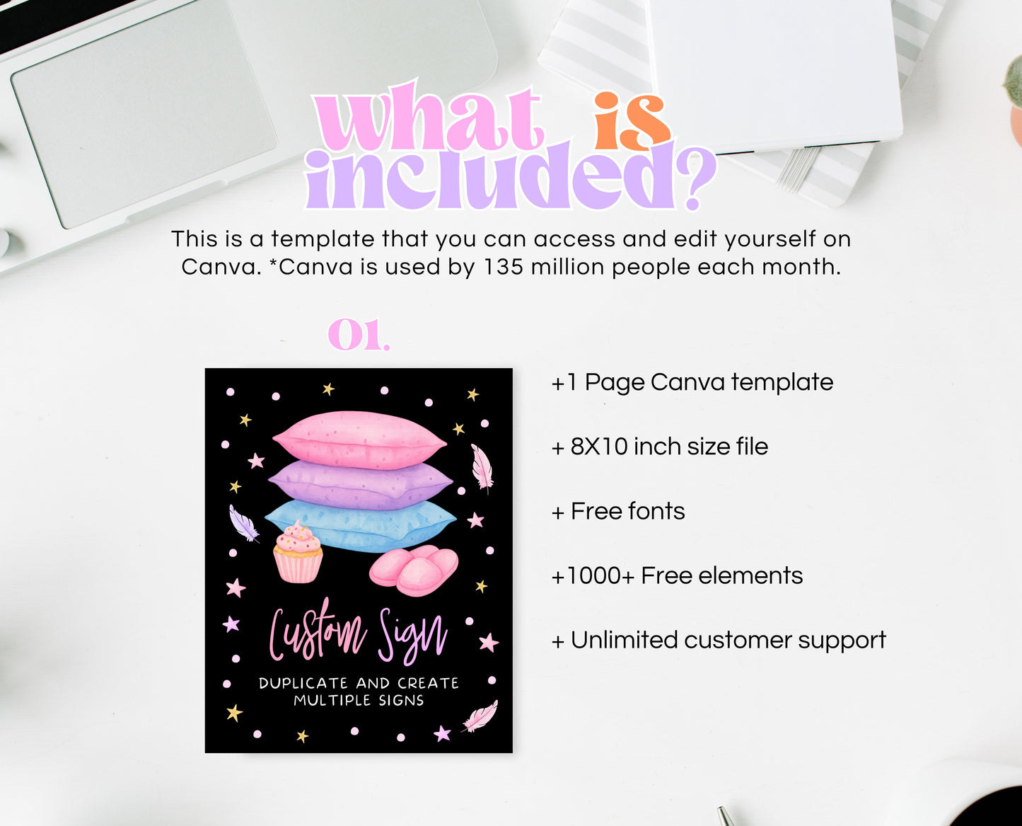 Editable Slumber Party Table Sign Custom Spa Sleepover Glamping Theme Pink Tween Teen Printable Signage Template Instant Download GBP53