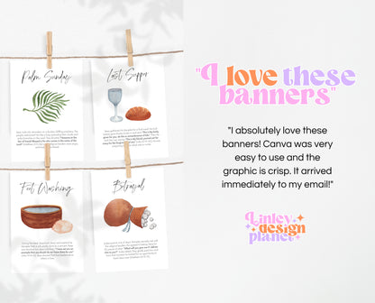 Editable Resurrection Study Cards, Printable Easter Story Cards, LDS Easter Advent Cards, First Easter Scripture, Holy Week Cards, EPC17