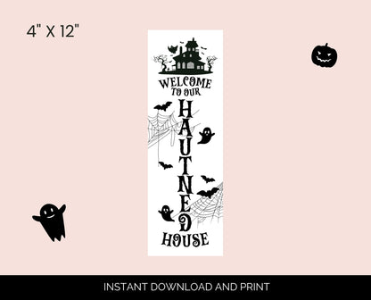 Printable Halloween Porch Sign Bundle, Halloween Trick Or Treat Sign, Halloween Porch Decorations, Halloween Witch Sign, Ready To Print