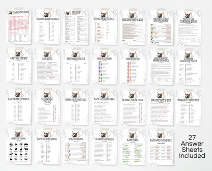 A Baby is Brewing Halloween Baby Shower Games Bundle, Neutral Halloween Baby Shower Games, Witch Baby Shower Games, 70 Baby Shower Games