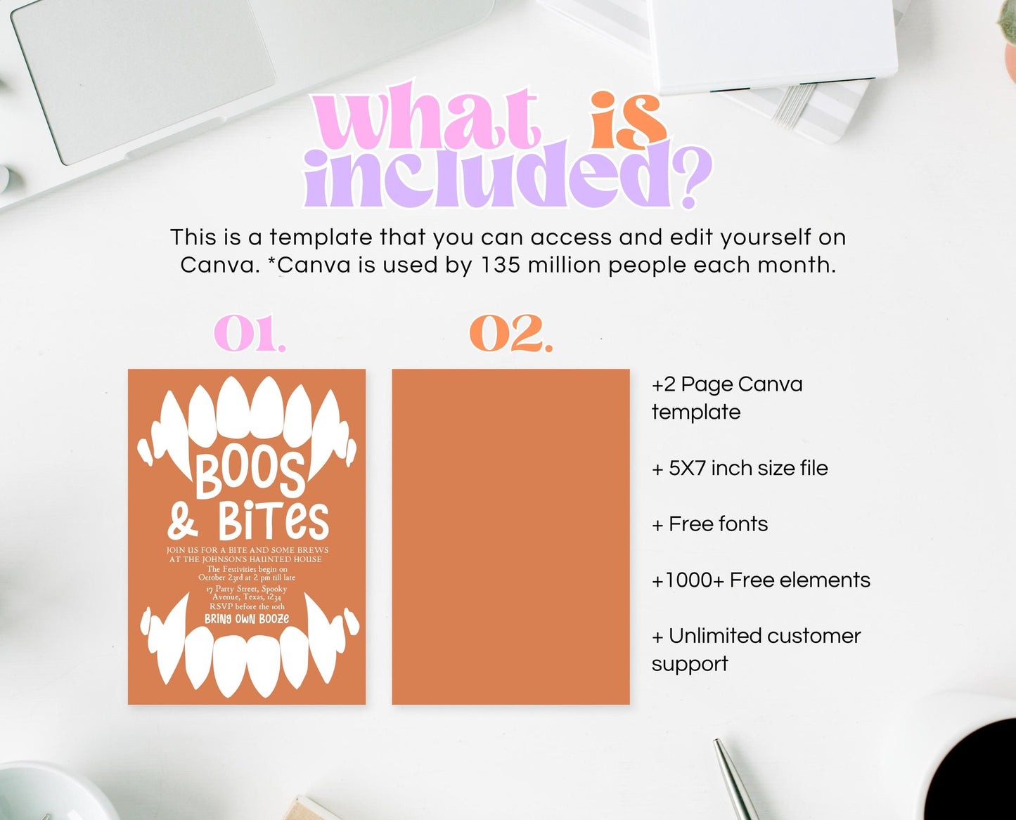 Editable Halloween Vampire Party Invitation, Halloween Booze Party Invite, Printable Halloween Costume Party Invite, Boos And Bites Invite