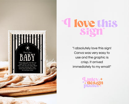 Don't Say Baby Sign Halloween Baby Shower, Halloween Baby Shower Game Sign, Printable Halloween Sign, Spider Halloween Baby Shower, HBSC02