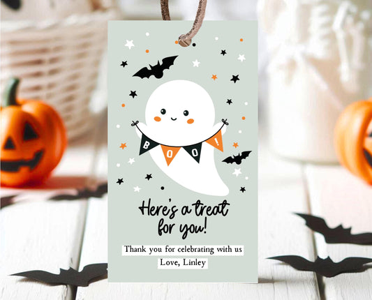 Editable Halloween Favor Tag, Halloween Gift Tags, Costume Party Trick Or Treat Favor Tags, School Classroom Tag, Download, Printable