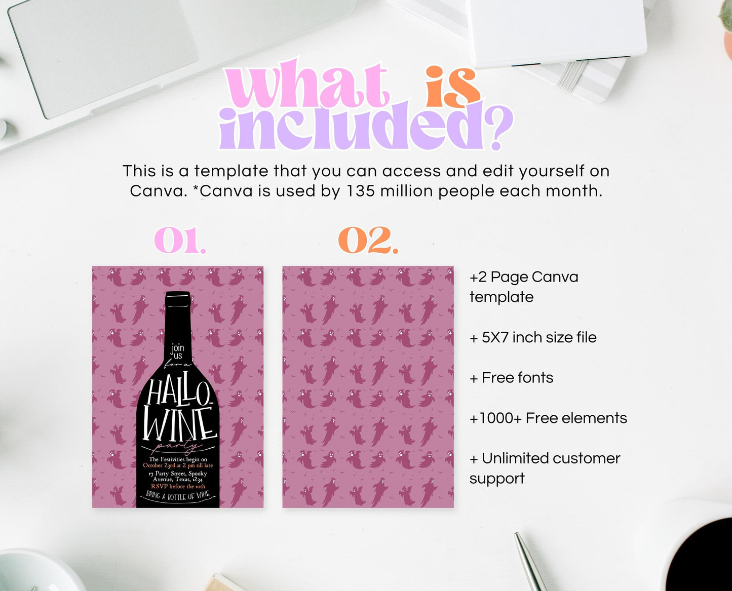 Editable Halloween Wine Invitation, Haunted House Party Invite, Hallo-wine, Printable Halloween Alcohol Invite, Halloween House Party Invite