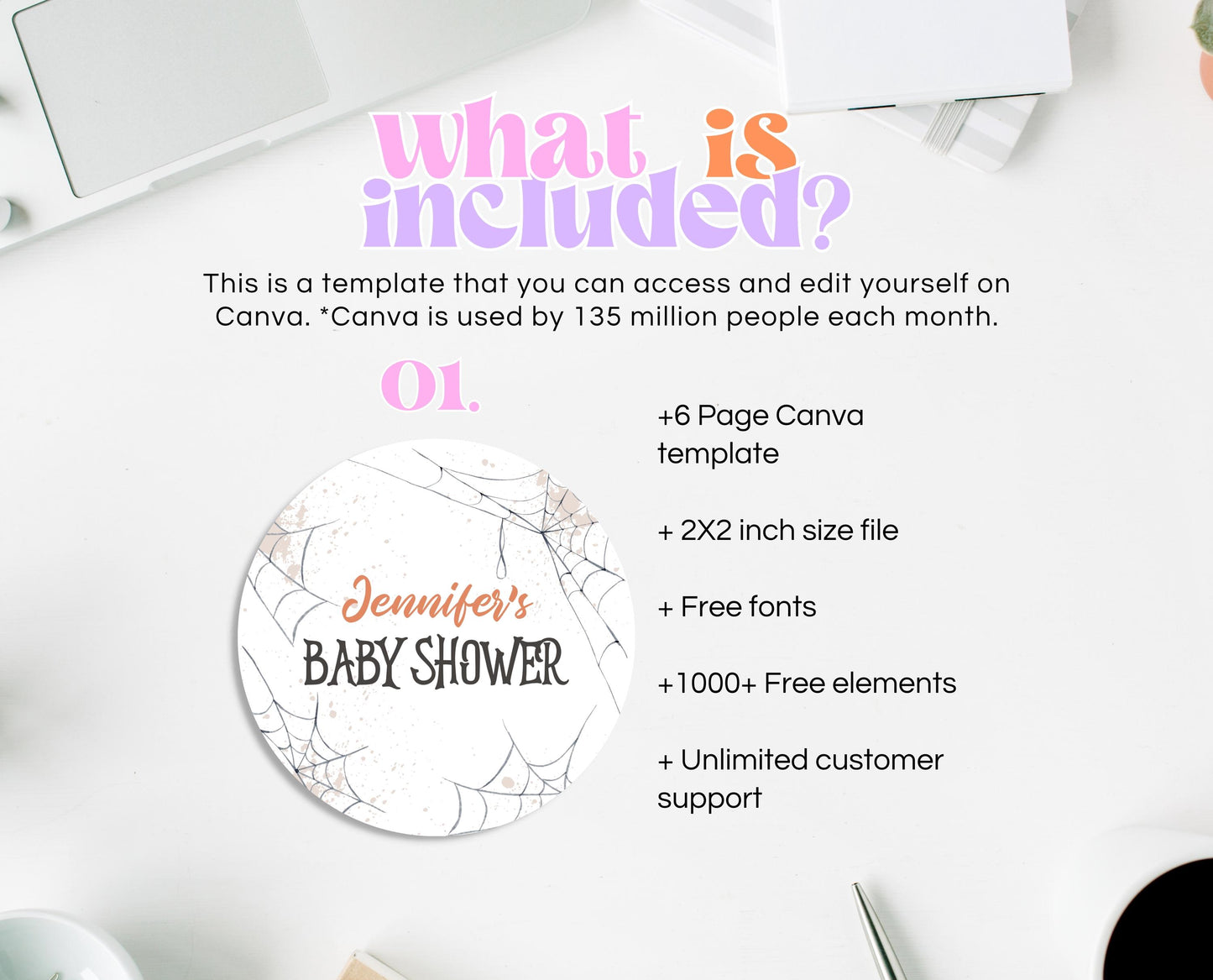 Editable A Baby Is Brewing Halloween Baby Shower Cupcake Toppers, Halloween Party Decorations, A Baby Is Brewing Cupcake Toppers, HBSC01