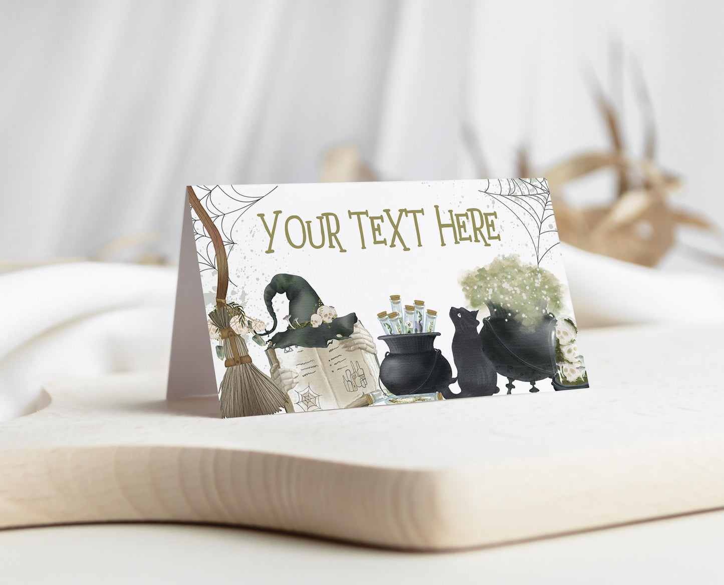 Editable Halloween Food Label, Halloween A Baby Is Brewing Baby Shower Food Label, Halloween Tent Cards, Boy Halloween Baby Shower, HBSC05