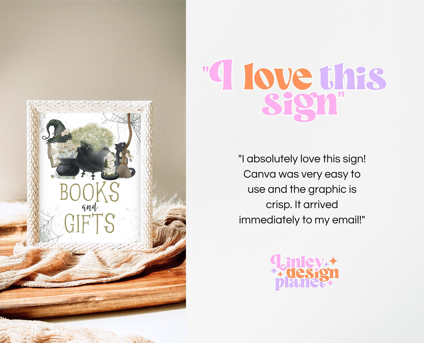 Books And Gifts Sign Halloween Baby Shower, Halloween Baby Shower Sign, Printable Halloween, A Baby Is Brewing Halloween Baby Shower, HBSC05