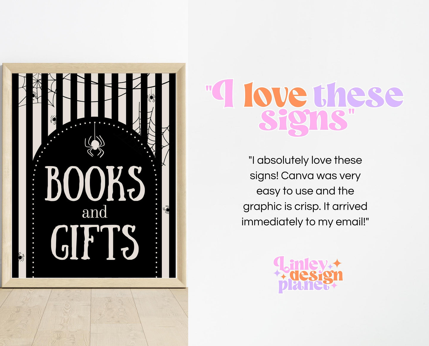 Editable Spider Halloween Baby Shower Sign Bundle, Halloween Baby Shower Sign Set, Printable Halloween Sign, Halloween, HBSC02