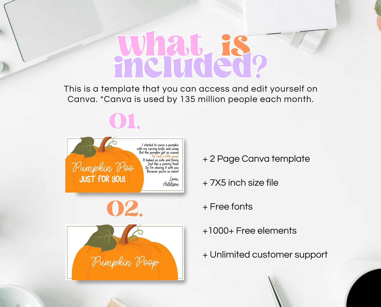 Editable Pumpkin Poop Bag Topper, Halloween Favor Tag, Trick or Treat Kids School Gift, Chip Bag Label, Pumpkin Bag, Template, Printable