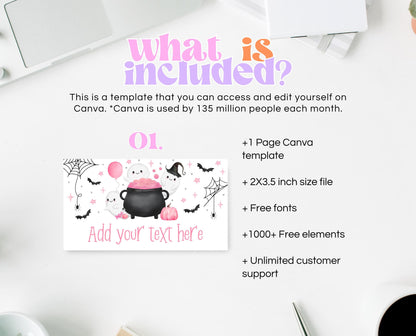 Editable A Little Boo Is Almost Due Baby Shower Food Label, Pink Girl Baby Shower Tent Cards, Halloween Baby Shower Food Cards, HBSC08