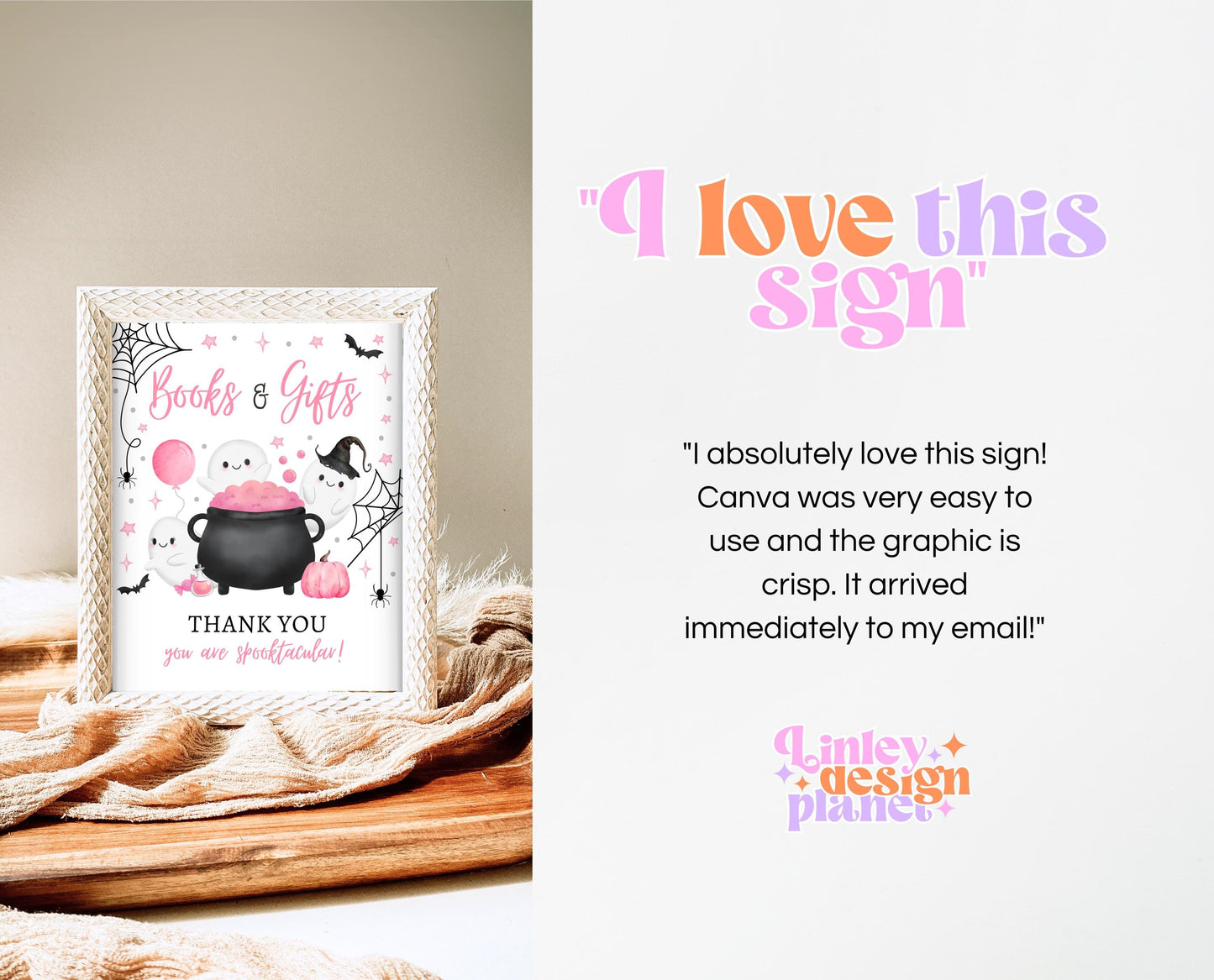 Books And Gifts Sign Halloween Baby Shower, Halloween Baby Shower Gift Sign, Printable, A Little Boo Is Almost Due Baby Shower, HBSC08