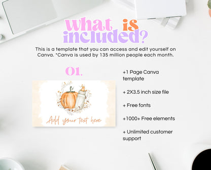 Editable Fall Baby Shower Food Label, Fall Pumpkin Baby Shower, Fall Floral Baby Shower, Autumn Baby Shower, Pumpkin Baby Shower, FPBS01