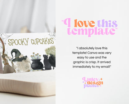 Editable Halloween Food Label, Halloween A Baby Is Brewing Baby Shower Food Label, Halloween Tent Cards, Boy Halloween Baby Shower, HBSC05