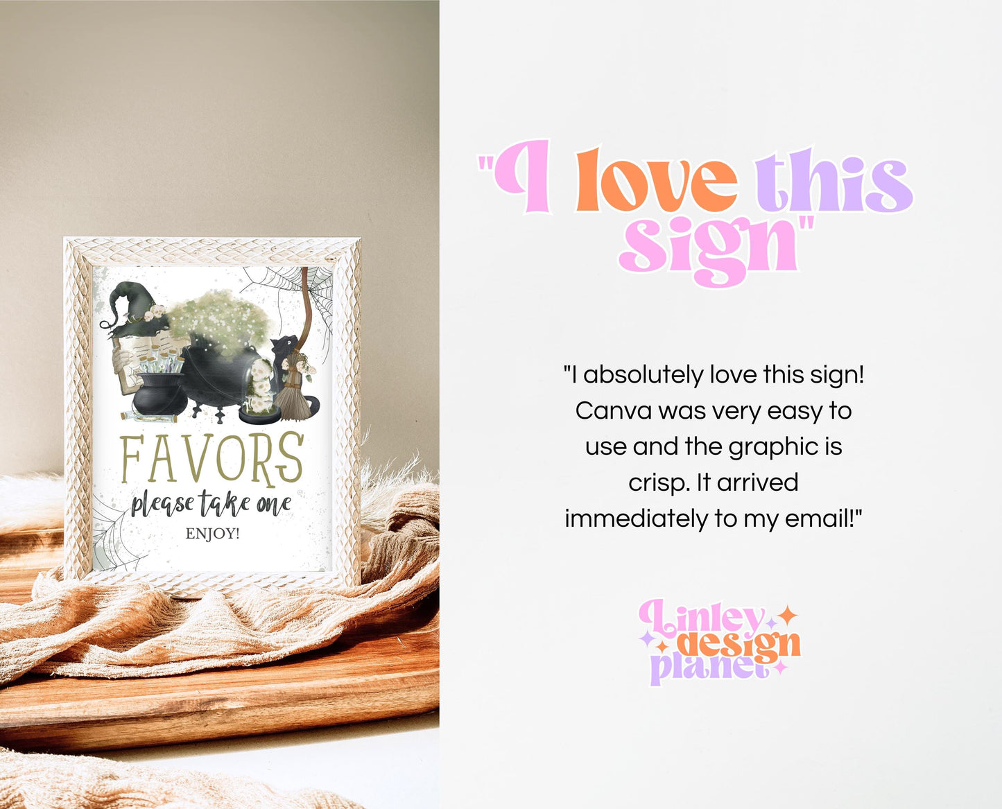 Favors Sign Halloween Baby Shower, Boy Halloween Baby Shower Sign, Printable Halloween Sign, A Baby Is Brewing Halloween Baby Shower, HBSC05