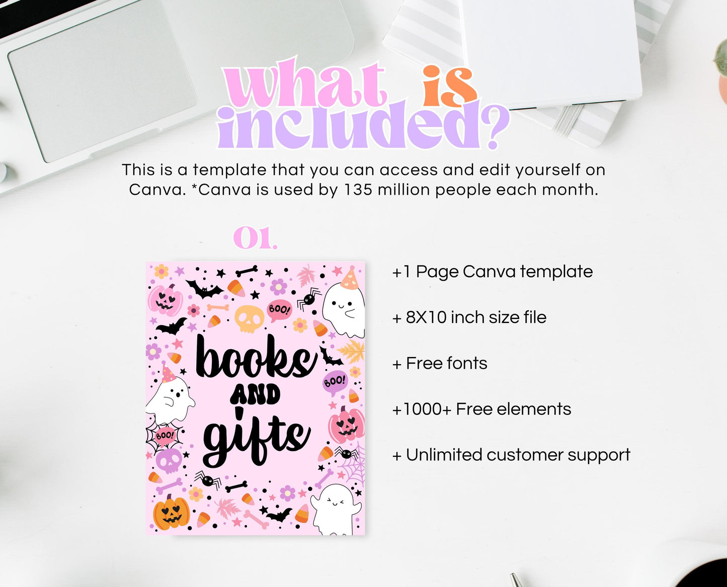 Books And Gifts Sign Halloween Baby Shower, Halloween Baby Shower Sign, Printable Halloween, A Little Boo Is Almost Due Baby Shower, HBSC07