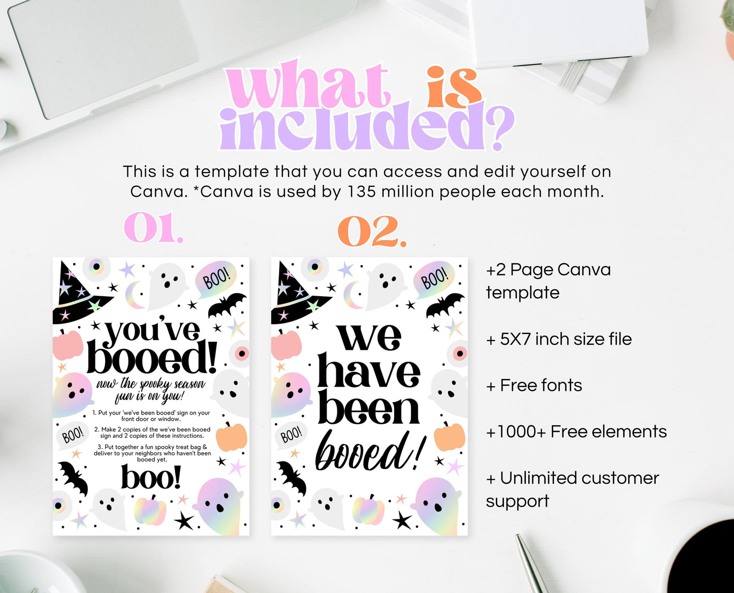 Editable You've Been Booed! Card, Halloween Printable For Friend, You've Been BOOed, Halloween Invitations, Halloween Funny Card