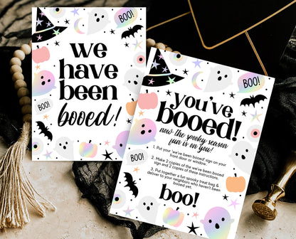 Editable You've Been Booed! Card, Halloween Printable For Friend, You've Been BOOed, Halloween Invitations, Halloween Funny Card