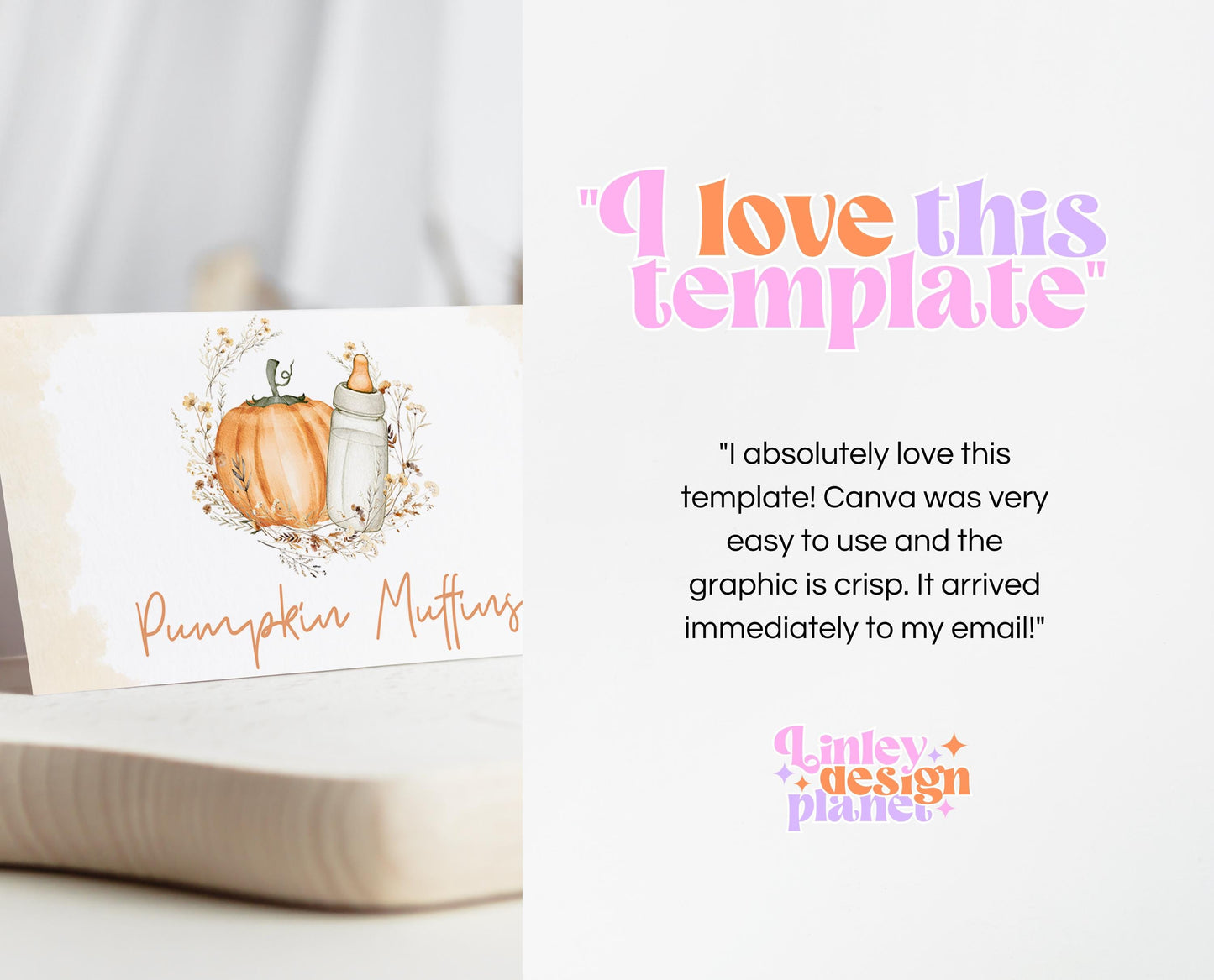Editable Fall Baby Shower Food Label, Fall Pumpkin Baby Shower, Fall Floral Baby Shower, Autumn Baby Shower, Pumpkin Baby Shower, FPBS01