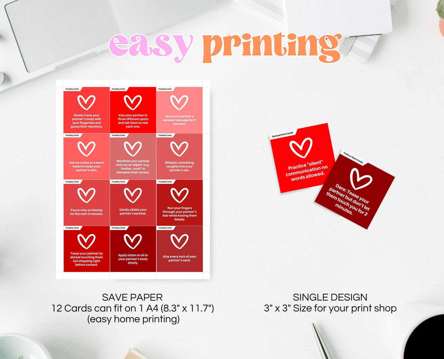 Couple Naughty Action Cards, Dirty Challenges Cards, Date Night Cards, Anniversary Gift, Valentines Games, 50 Shades Of Red, Gift For Him