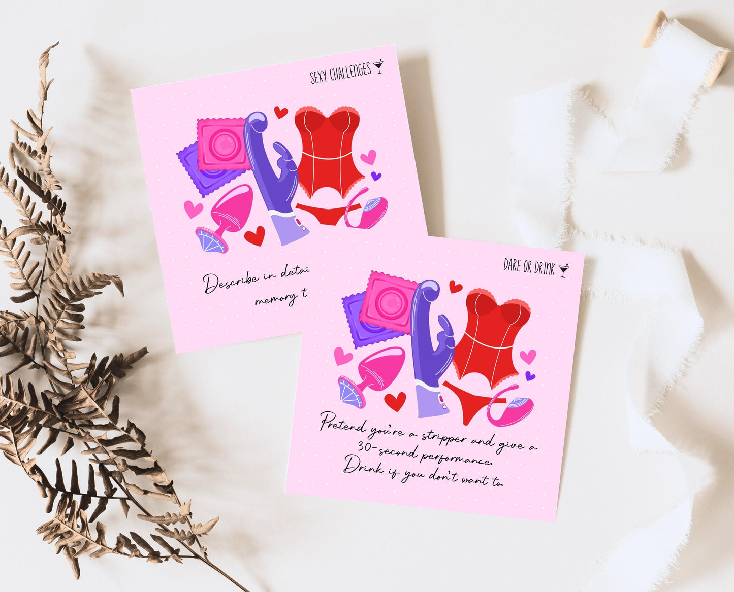 Couple Drinking Game Cards, Dirty Challenges Cards, Date Night Cards, Anniversary Gift, Valentines Couple Game, Gifts For Her, Gifts For Him