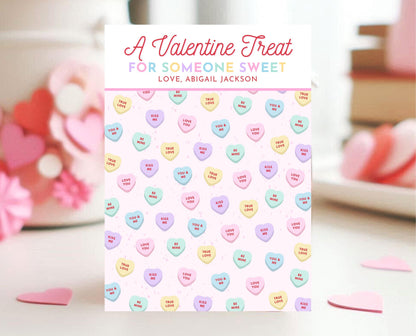 Editable Valentine's Day Cookie Card, Valentine's Day Cookie Holder, Cookie Card, Cookie Gift Tag, Printable, Template, Instant Download