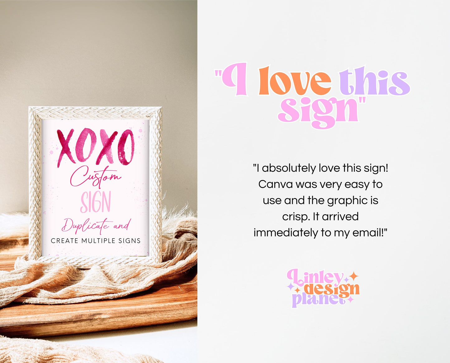 Editable Valentine Bridal Shower Custom Sign, Showered With Love Bridal Wedding Shower Custom Sign, Hearts Pink Red, Instant Download, VDC06