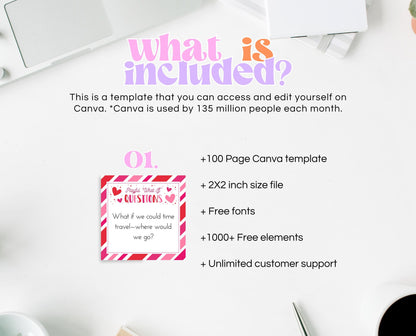 Couple Question Cards, Conversation Starters Cards, Date Night Cards, Romantic Anniversary Gift, Valentines Games, Relationship Cards Games