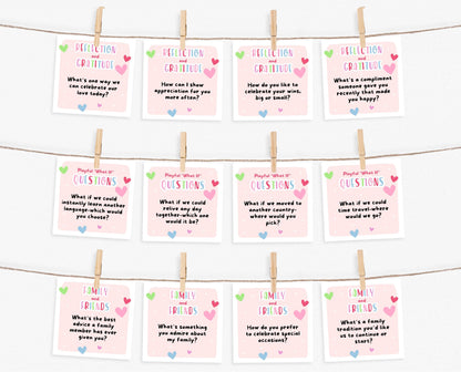 Couple Question Cards, Conversation Starters Cards, Date Night Cards, Romantic Anniversary Gift, Valentines Games, Relationship Cards Games