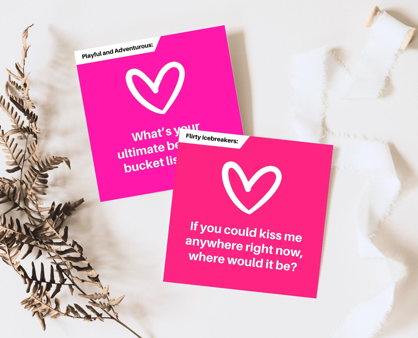 Couple Naughty Question Cards, Dirty Conversation Cards, Date Night Cards, Romantic Anniversary Gift, Valentines Games, 50 Shades Of Pink