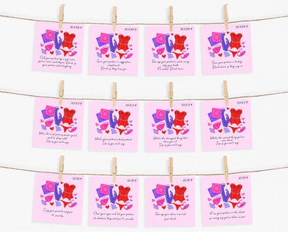 Couple Drinking Game Cards, Dirty Challenges Cards, Date Night Cards, Anniversary Gift, Valentines Couple Game, Gifts For Her, Gifts For Him