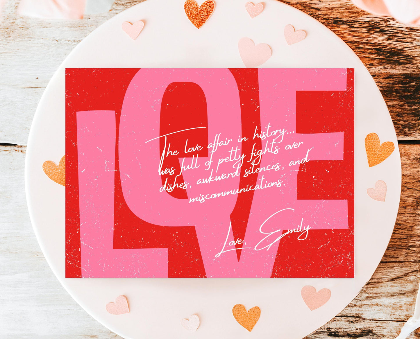 Editable Valentine's Day Love Letter Card, Letter For Him, Letter For Her, Valentine's Day Letter, Printable, Instant Download