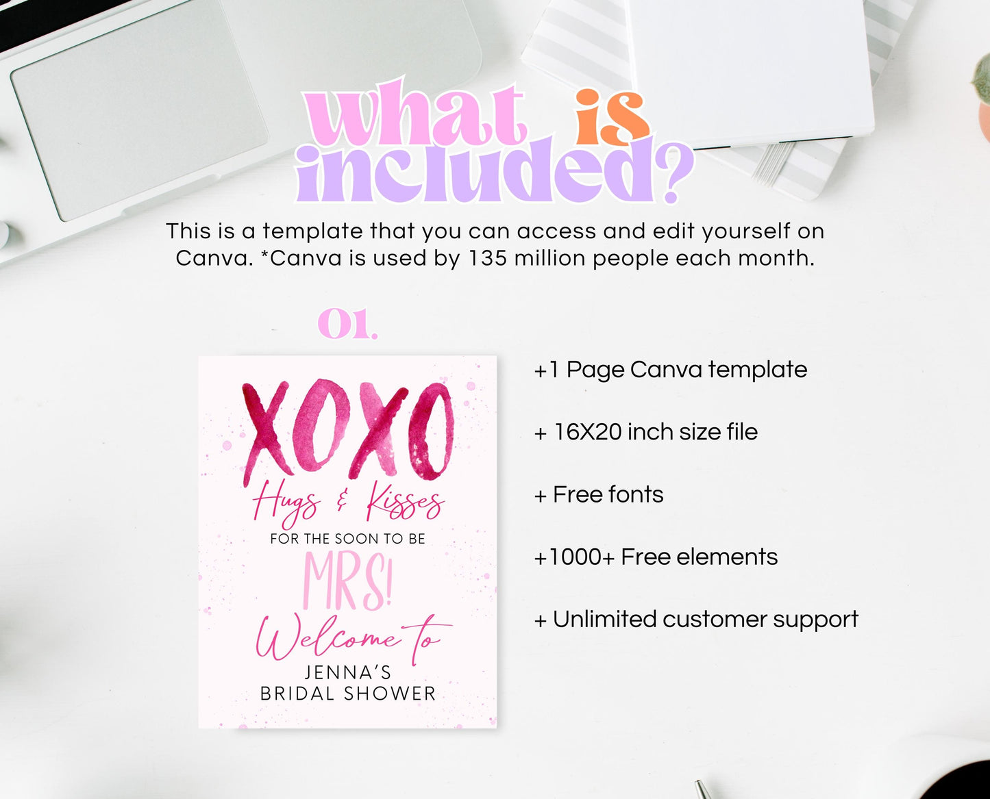 Editable Valentine Bridal Shower Welcome Sign, Showered With Love Bridal Wedding Shower Sign, Hearts Pink Red, Instant Download, VDC06